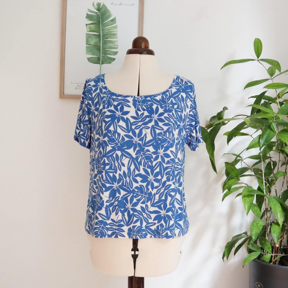 Free sewing pattern women's Boat Neck T-Shirt