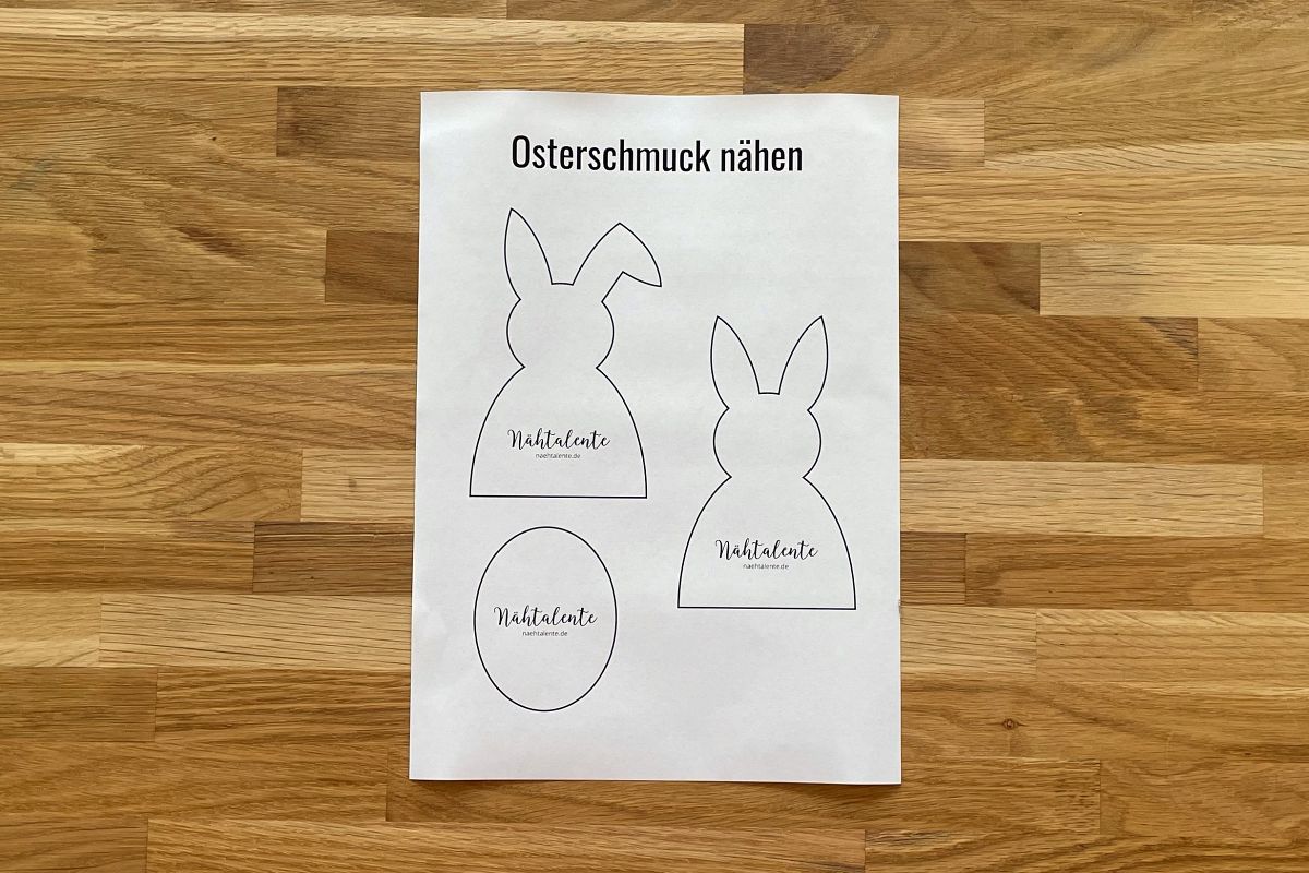 Vorlage Osterschmuck nähen